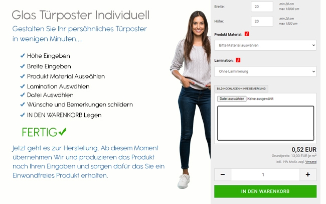 Preview: Glastür Türposter Selbst Gestalten Preview: Glastür Türposter Selbst Gestalten