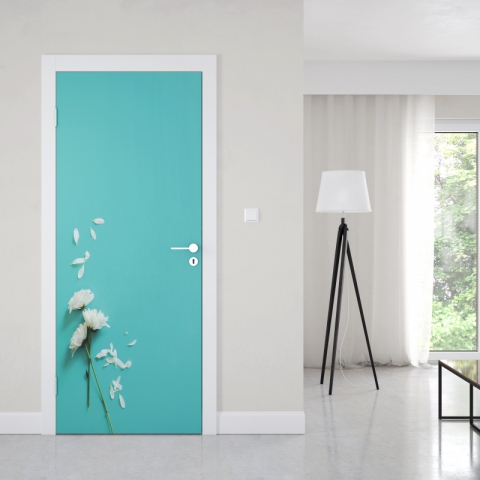 Preview: Türposter Weiße Blüten Preview: Türposter Weiße Blüten Maßanfertigung