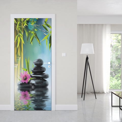 Preview: Türposter Wellness Oase Preview: Türposter Wellness Oase Maßanfertigung