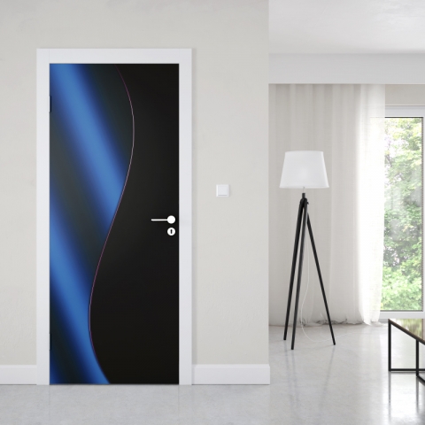 Preview: Türposter Black Blue Abstract Preview: Türposter Black Blue Abstract Maßanfertigung