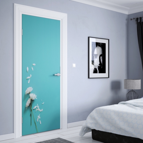 Preview: Türposter Weiße Blüten Preview: Türposter Weiße Blüten nach maß