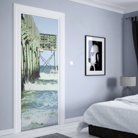 Preview: Türposter Stahlbrücke am Meer Preview: Türposter Stahlbrücke am Meer nach maß