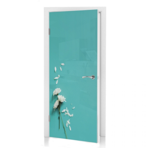 Preview: Türposter Weiße Blüten Preview: Türposter Weiße Blüten