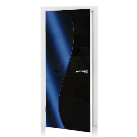 Preview: Türposter Black Blue Abstract Preview: Türposter Black Blue Abstract